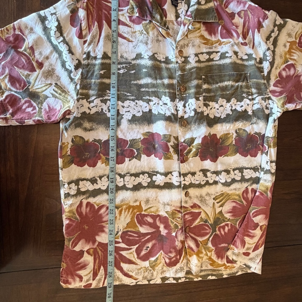 Vintage Tommy Bahama Oversized Relaxed Fit Camp Floral, Beach, Size Medium - Picture 13 of 14